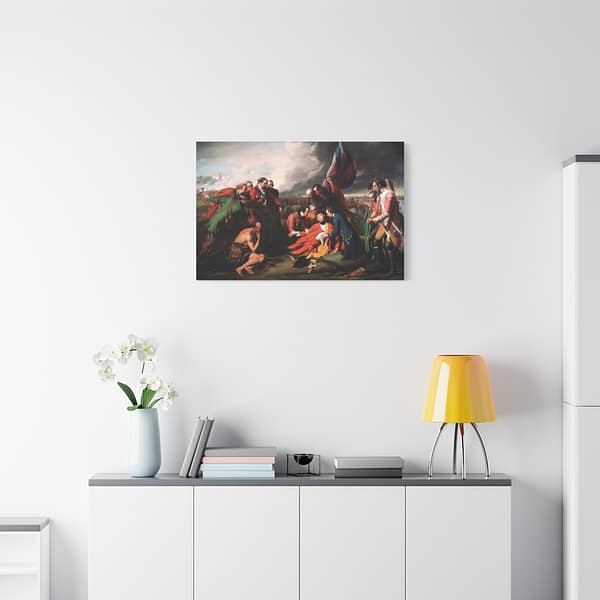 10946661131138815105_2048.jpeg The Death of General Wolfe – Benjamin West (1770) – Classical Canvas Print