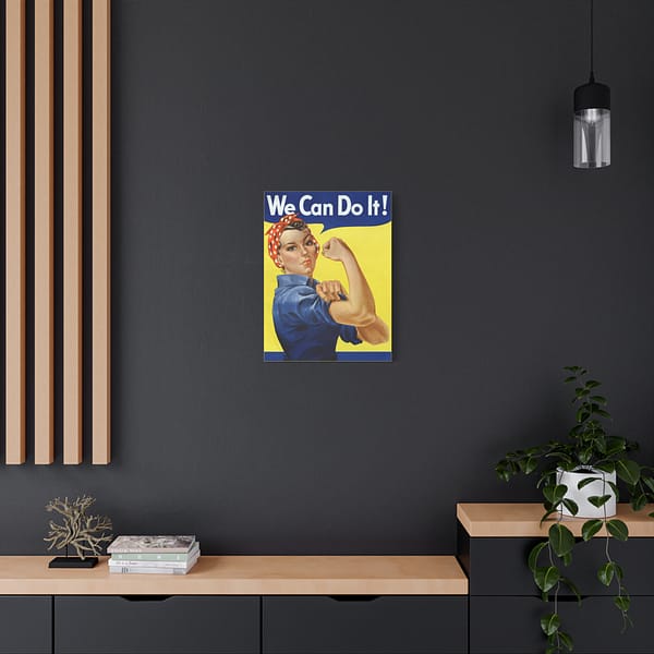 11002159171020796423_2048.jpeg We Can Do It! Rosie the Riveter - J. Howard Miller (1942-1945) - Patriotic WWII Canvas Print