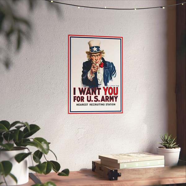 11008267478173934844_2048-1.jpeg I Want You for U.S. Army - James Montgomery Flagg (1917) - Patriotic WWI Poster Print