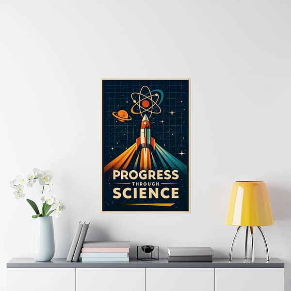 11024927001324796154_2048-1.jpeg Progress Through Science – LUNE Original – Atomic Age Poster Print