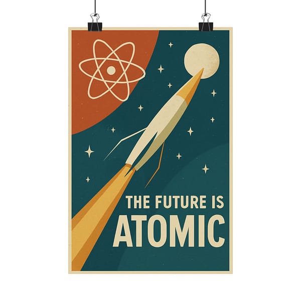 11068101737078383621_2048.jpeg The Future Is Atomic – LUNE Original – Space Age Poster Print