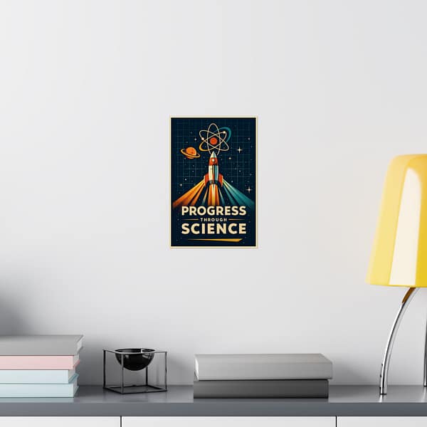 11114731094340346199_2048-1.jpeg Progress Through Science – LUNE Original – Atomic Age Poster Print
