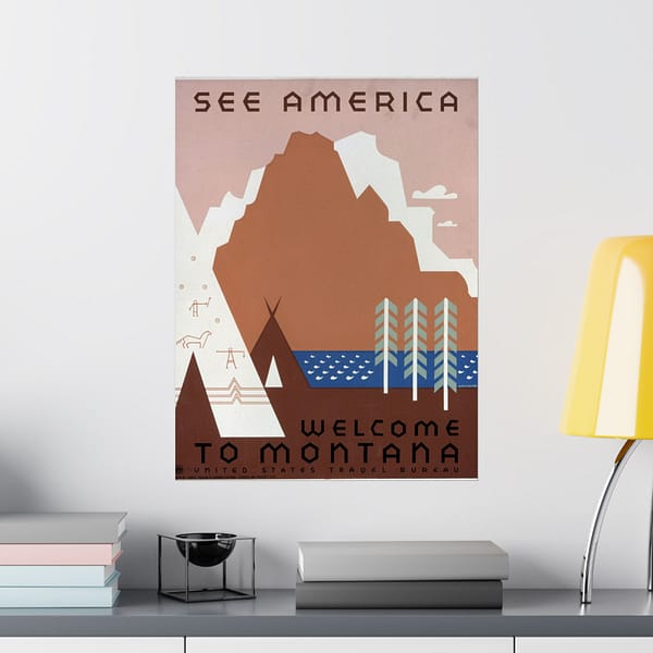 11123036628282467911_2048.jpeg See America: Welcome to Montana – Works Progress Administration (c. 1930s) – Vintage Travel Poster Print