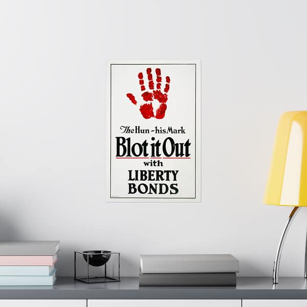11149511893412590227_2048.jpeg The Hun, his Mark - Blot it Out with Liberty Bonds - James Allen St. John (1918) - Patriotic WWI Poster Print