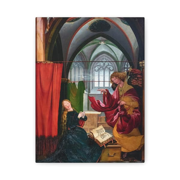 11153991762463812723_2048.jpeg Isenheim Altarpiece (Annunciation panel) – Matthias Grünewald (c. 1512-1516) – Renaissance Canvas Print