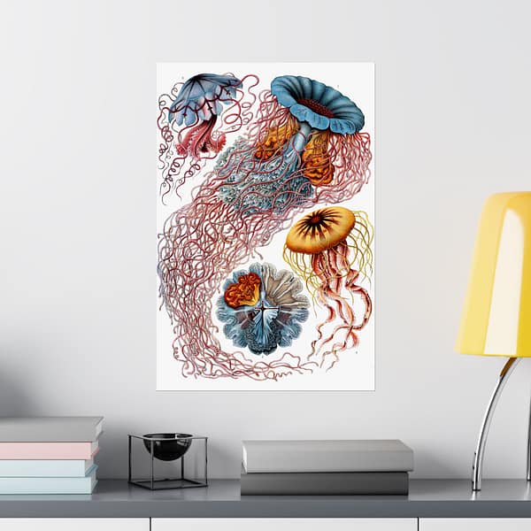 11212758004050218547_2048.jpeg Jellyfish (Discomedusae), Kunstformen der Natur – Ernst Haeckel (1904) – Natural History Poster Print