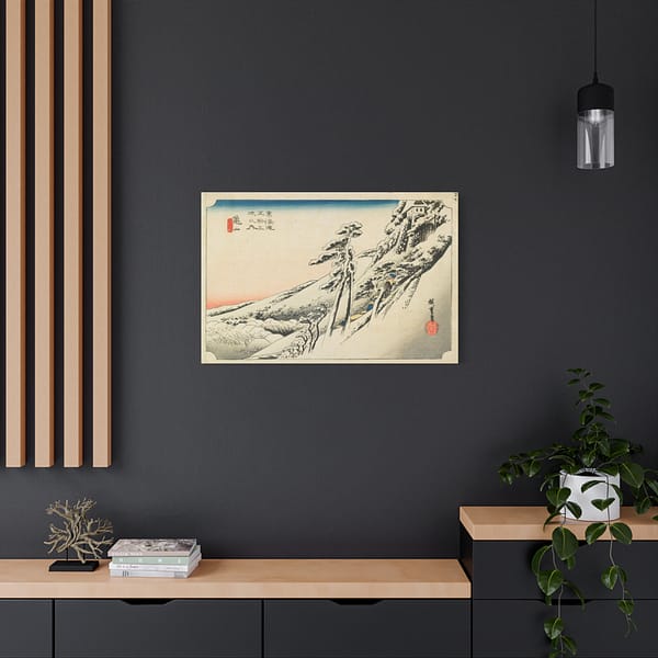 11291432691582786362_2048.jpeg Kameyama, Clear Weather After Snow - Utagawa Hiroshige (c. 1832-33) - Japanese Woodblock Canvas Print