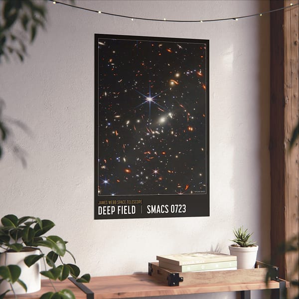 11300259675620167387_2048.jpeg Deep Field - NIRCam Compass Image - NASA James Webb Space Telescope - Space Age Poster Print