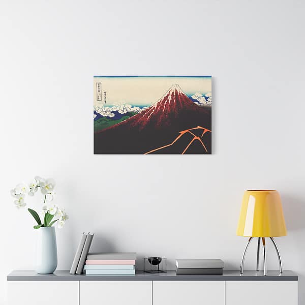 11425653742539328833_2048.jpeg Thunderstorm Beneath the Summit (Sanka Hakuu, Black Fuji) - Katsushika Hokusai (c. 1830-32) - Japanese Woodblock Canvas Print
