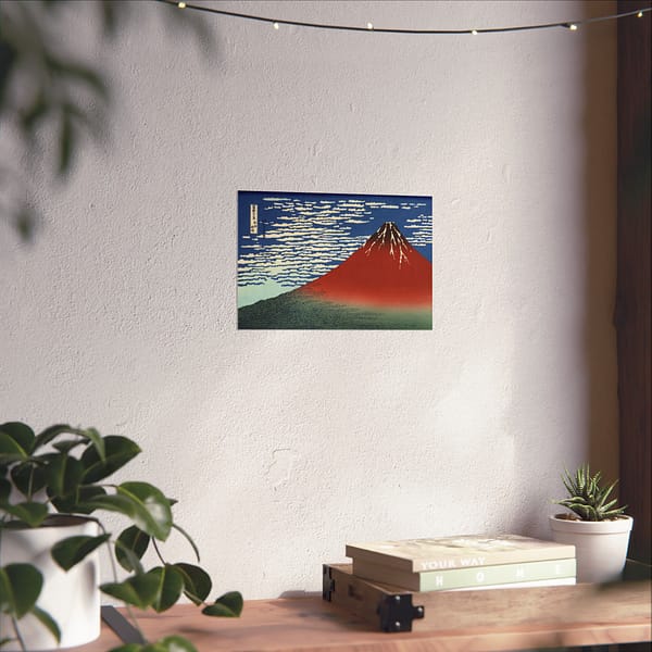 11432095279952828271_2048.jpeg Red Fuji (South Wind, Clear Sky) – Katsushika Hokusai (c. 1830-32) – Japanese Woodblock Poster Print