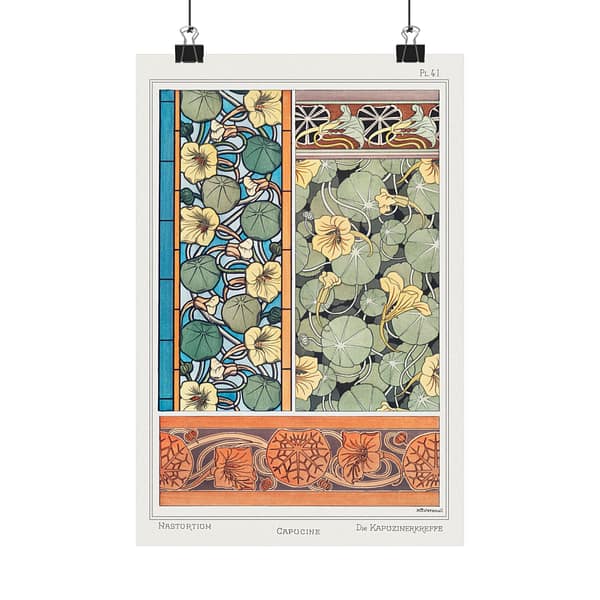 11463744139419242903_2048.jpeg Capucine (nasturtium), plate 41 from La Plante et ses Applications ornementales - Maurice Pillard Verneuil (1896) - Botanical Poster Print