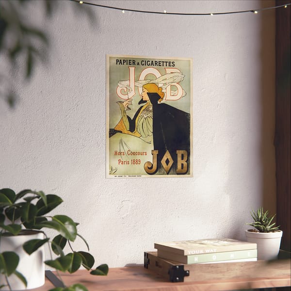 11479119350894771013_2048.jpeg Job Cigarettes ad – Alphonse Mucha (1889) – Art Nouveau Poster Print