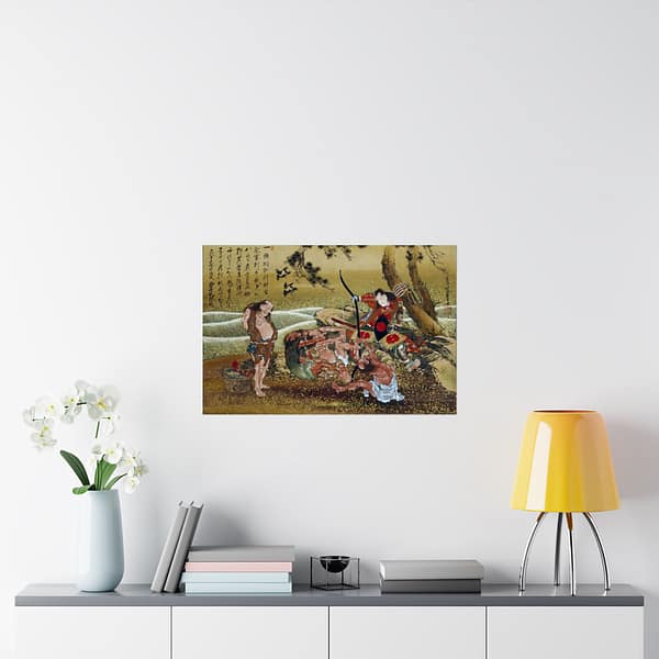 11693160582033818325_2048.jpeg Tametomo and the inhabitants of Onoshima Island – Katsushika Hokusai (1811) – Japanese Woodblock Poster Print