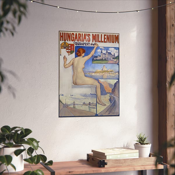 11695671494468760861_2048.jpeg Hungaria’s Millenium, Budapest 1896 – Théo Van Rysselberghe – Art Nouveau Poster Print