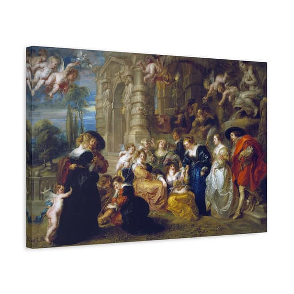 11804170410541149033_2048.jpeg The Garden of Love – Peter Paul Rubens (c. 1633) – Classical Canvas Print