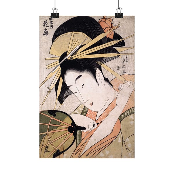 11826980843042463228_2048.jpeg The Courtesan Hanaogi of the Ogiya – Ichirakutei Eisui (c. 1798) – Japanese Woodblock Poster Print