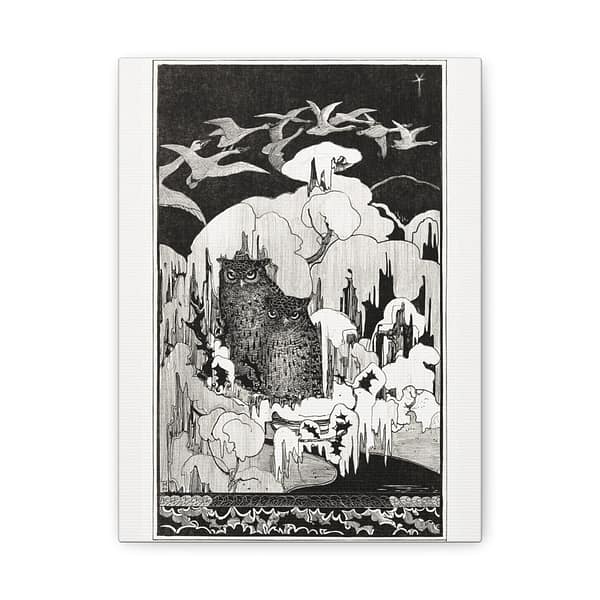 11885804886770898034_2048.jpeg Kerstnacht - Theo van Hoytema (1894) - Art Nouveau Canvas Print