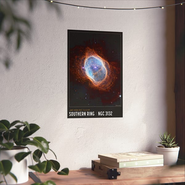 11887714988756069871_2048.jpeg Southern Ring Nebula - NIRCam Compass Image - NASA James Webb Space Telescope - Space Age Poster Print