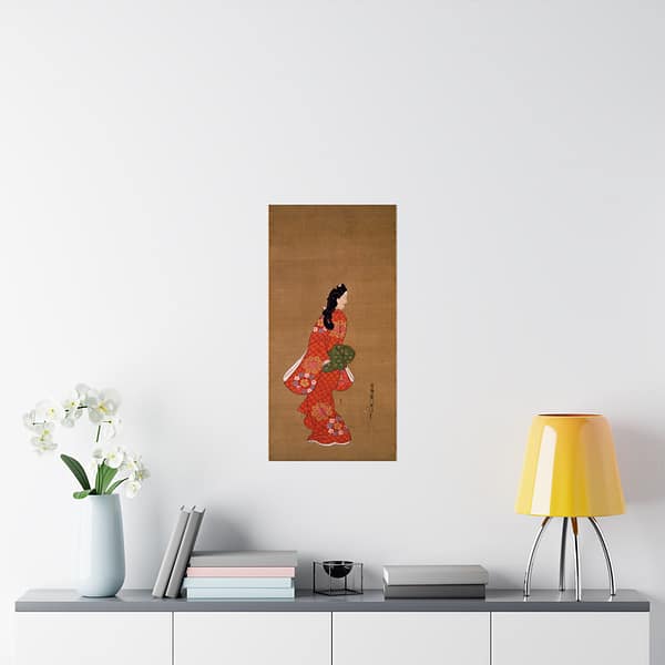 11921568781518235209_2048.jpeg Beauty Looking Back - Hishikawa Moronobu (c. 17th century) - Japanese Woodblock Poster Print