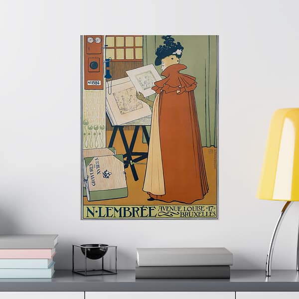 1194738898890424957_2048.jpeg N. Lembrée, Encadrements – Théo Van Rysselberghe (1897) – Art Nouveau Poster Print