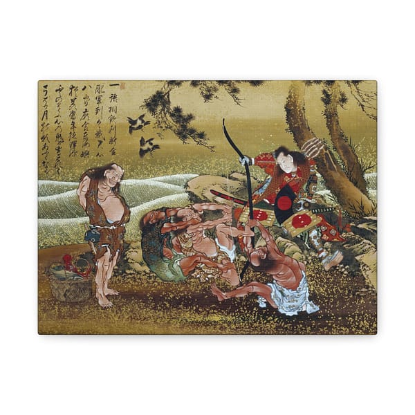 11994196091357423929_2048.jpeg Tametomo and the inhabitants of Onoshima Island – Katsushika Hokusai (1811) – Japanese Woodblock Canvas Print
