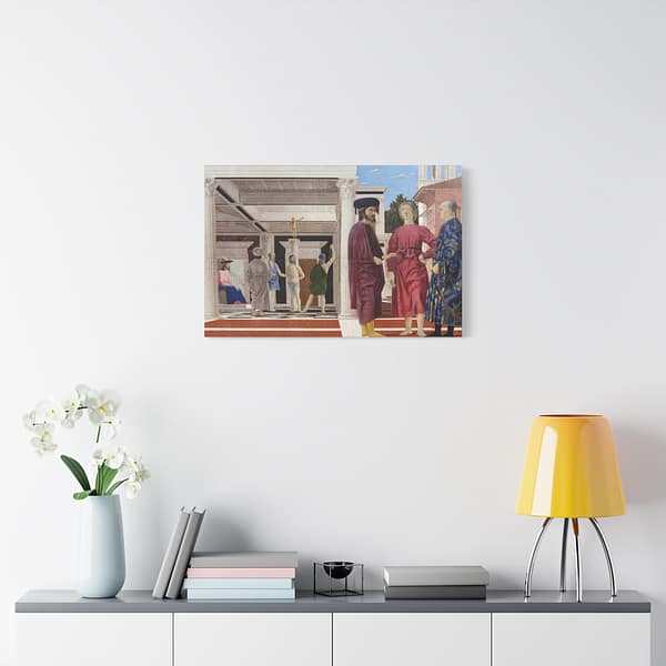 12008473949856296562_2048.jpeg The Flagellation of Christ – Piero della Francesca (c. 1455-1460) – Renaissance Canvas Print