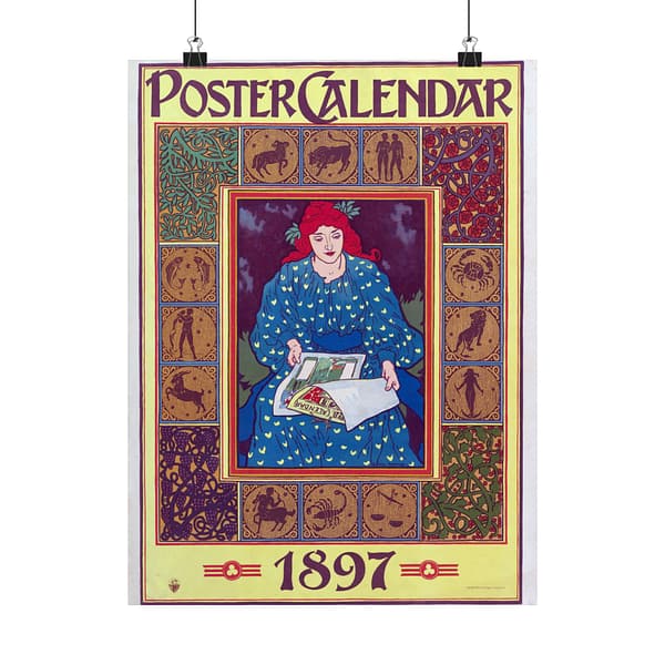 12056775014037497710_2048.jpeg Poster Calendar – Louis John Rhead (1897) – Art Nouveau Poster Print