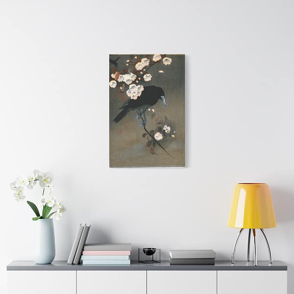 1206192095696475138_2048.jpeg Crow and Blossom – Ohara Koson (c. 1910) – Japanese Woodblock Canvas Print