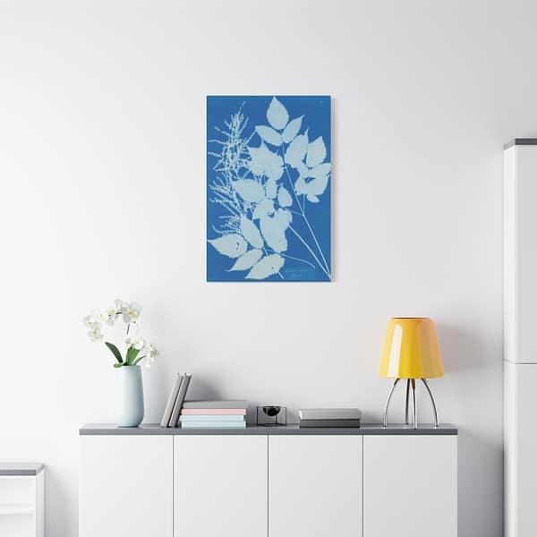 12090708455931876303_2048.jpeg Spiraea aruncus (Tyrol) Cyanotype – Anna Atkins (c. 1851-54) – Botanical Canvas Print