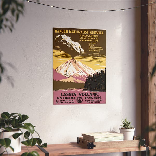 12098136717015016789_2048.jpeg Lassen Volcanic National Park – Works Progress Administration (c. 1938) – Vintage Travel Poster Print