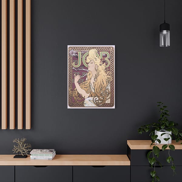 12147017097230773026_2048.jpeg Job Cigarettes ad - Alphonse Mucha (1896) - Art Nouveau Canvas Print