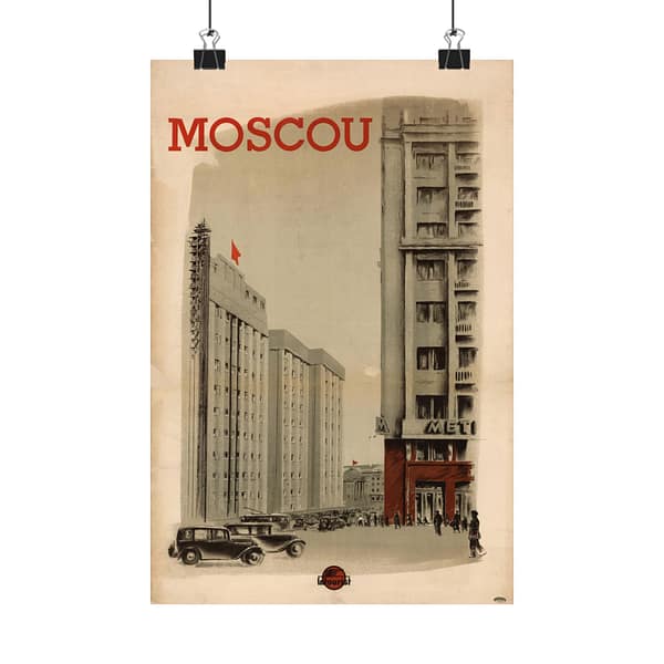 12177687593960088933_2048.jpeg Moscou (Moscow) – Intourist (1936) – Vintage Travel Poster Print