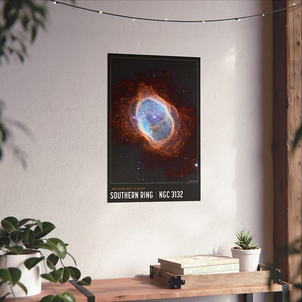 12251835212677856477_2048.jpeg Southern Ring Nebula - NIRCam Compass Image - NASA James Webb Space Telescope - Space Age Poster Print