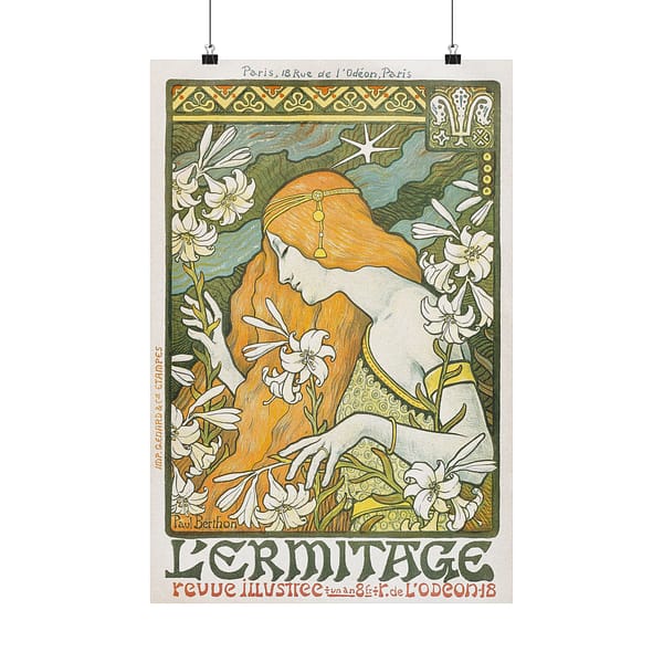 12274053923833776511_2048.jpeg L'Ermitage - Paul Berthon (1897) - Art Nouveau Poster Print
