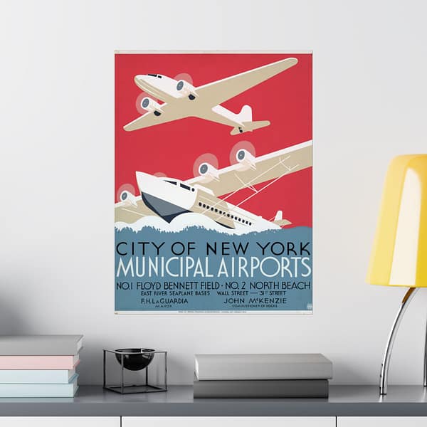 1228126243594558241_2048.jpeg City of New York Municipal Airports – Works Progress Administration (c. 1937) – Vintage Travel Poster Print