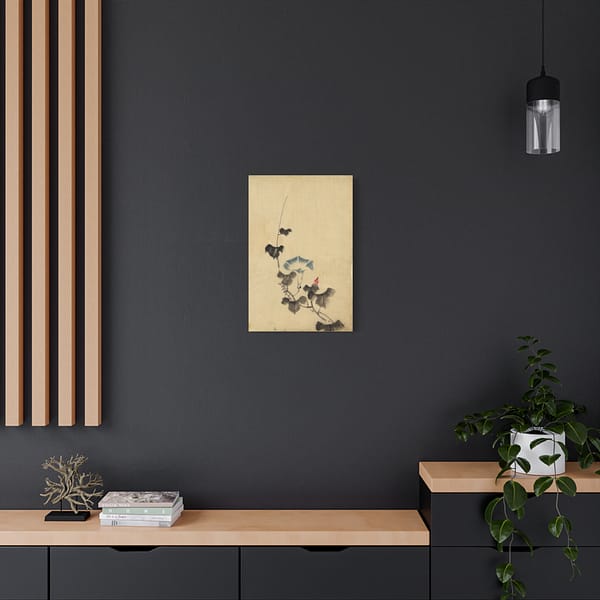 12290523376985233001_2048.jpeg Blue Blossom of Morning Glory on Vine - Katsushika Hokusai (1830) - Japanese Woodblock Canvas Print