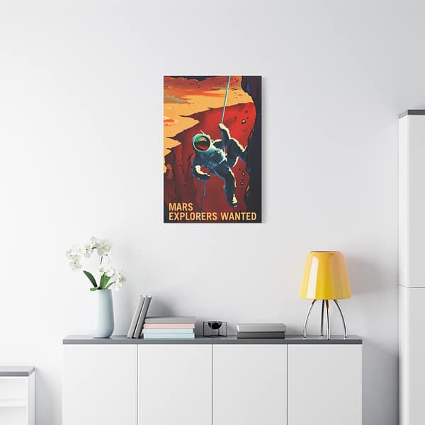 12293771071900166971_2048.jpeg Mars Explorers Wanted – NASA Recruitment Ad – Space Age Canvas Print