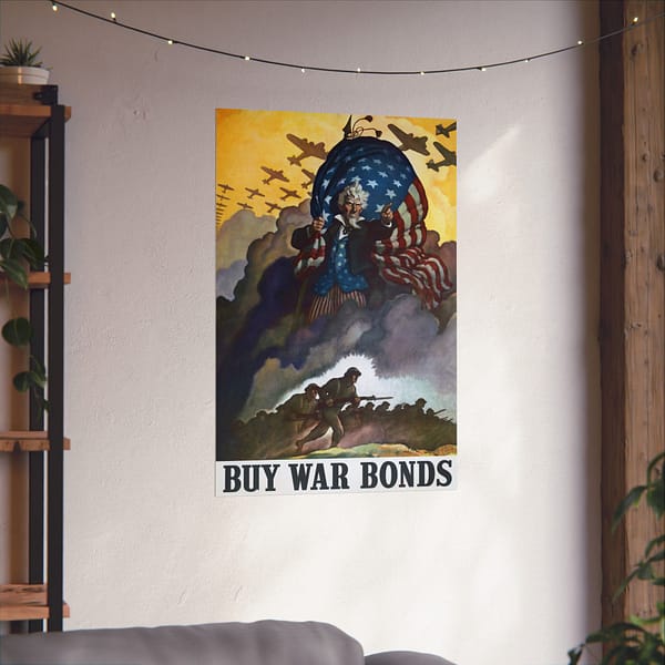 12312503706499090863_2048.jpeg Buy War Bonds - Newell Convers Wyeth (1942) - Patriotic WWII Poster Print