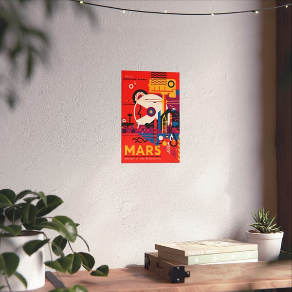 12353804068233539226_2048.jpeg Mars - Multiple Tours Available - NASA Travel Ad (2018) - Space Age Poster Print