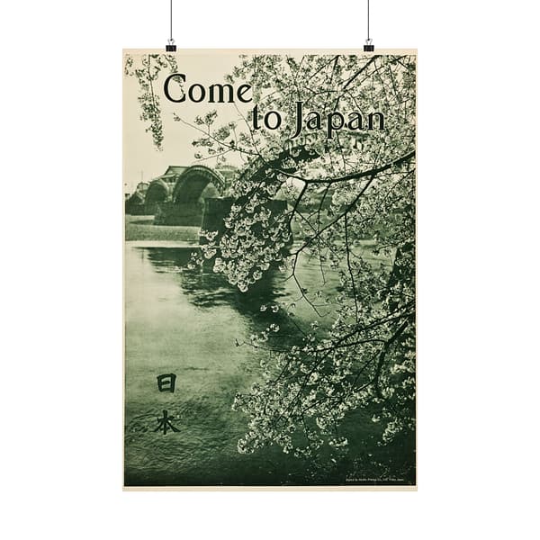 1237369845818425598_2048.jpeg Come to Japan – Japanese Government Railways (c. 1936) – Vintage Travel Poster Print
