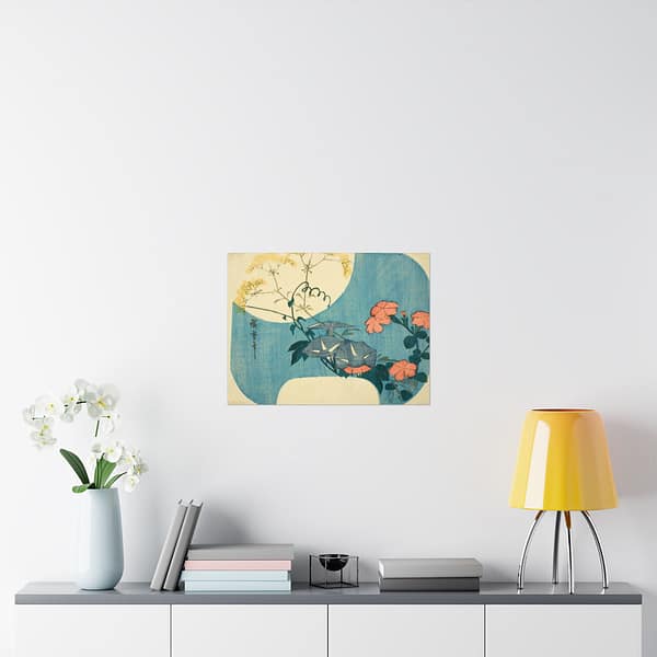 12444891118836080434_2048.jpeg Morning Glories, Pinks, and Maiden Flower - Utagawa Hiroshige (c. 1830-1844) - Japanese Woodblock Poster Print
