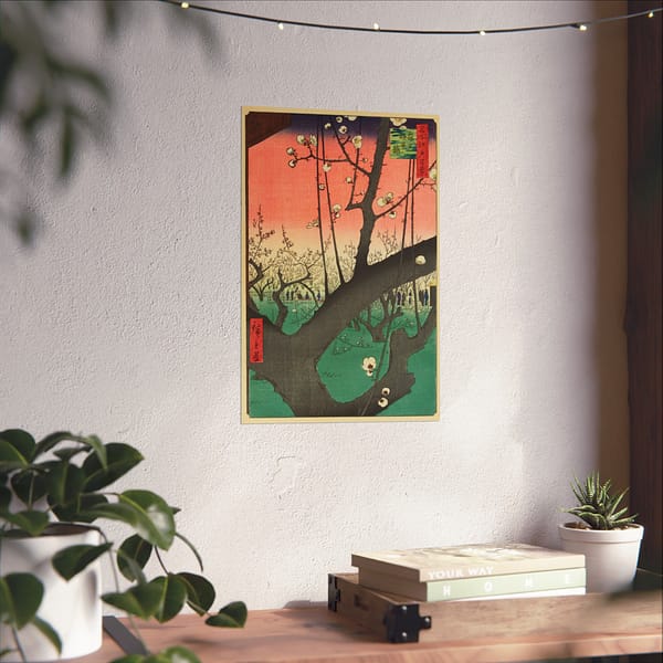 12448676564942087422_2048.jpeg Plum Park in Kameido – Utagawa Hiroshige (1857) – Japanese Woodblock Poster Print