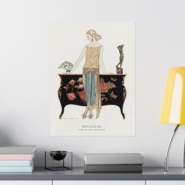 12516346632955143656_2048.jpeg Rosalinde, Robe du soir - George Barbier (1922) - Art Deco Poster Print