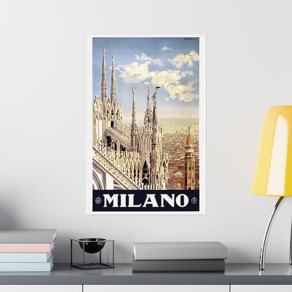 12552308908068414587_2048.jpeg Milano (Milan), Italy – ENIT Italian National Tourist Board (c. 1920) – Vintage Travel Poster Print