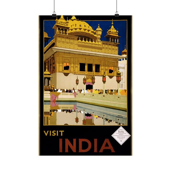 12578078802300891461_2048.jpeg Visit India – India State Railways Bureau (c. 1935) – Vintage Travel Poster Print