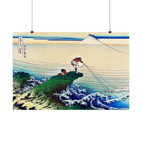 12645954399503370745_2048.jpeg Kajikazawa in Kai Province - Katsushika Hokusai (c. 1830) - Japanese Woodblock Poster Print