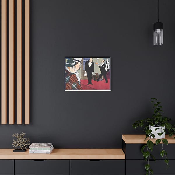 12672974135733001117_2048.jpeg Man and Woman and Two Waiters - Johann Georg van Caspel (1900) - Art Nouveau Canvas Print