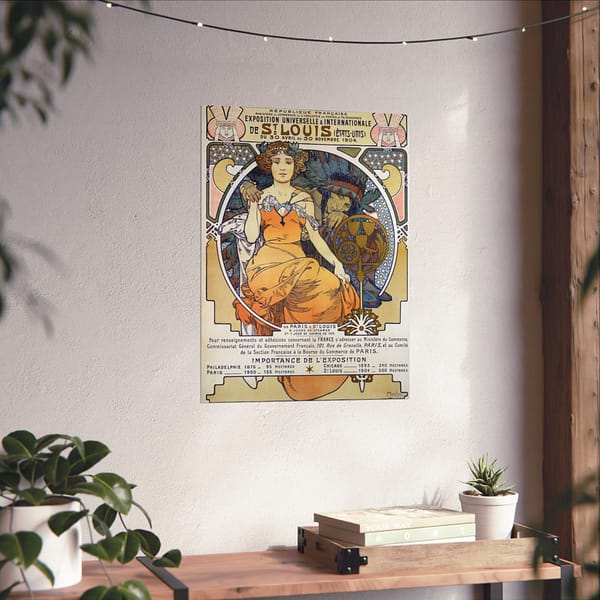 12688707804014933924_2048.jpeg Exposition Universelle et Internationale de St. Louis – Alphonse Mucha (1904) – Art Nouveau Poster Print