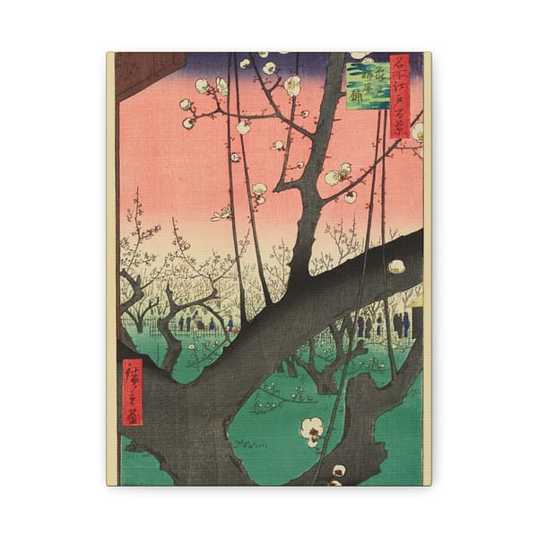 12712173718711488314_2048.jpeg Plum Park in Kameido – Utagawa Hiroshige (1857) – Japanese Woodblock Canvas Print