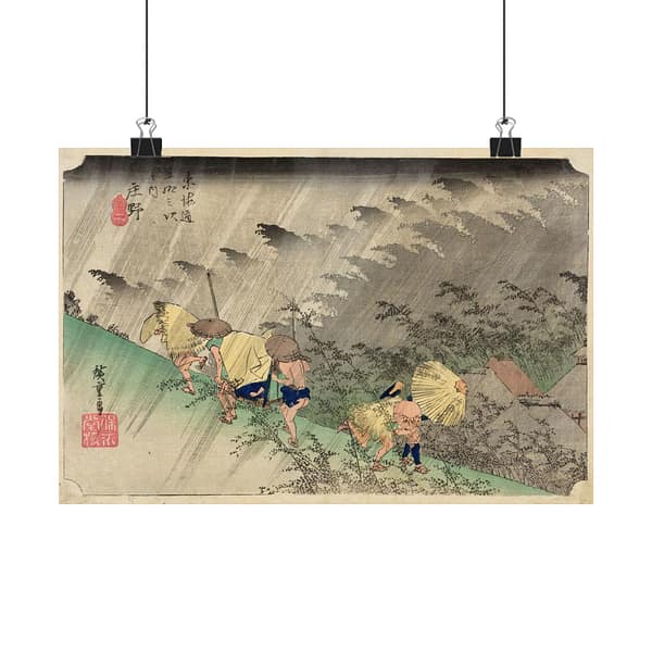 1273468509115382182_2048.jpeg Driving Rain at Shono (Shono Hakuu) - Utagawa Hiroshige (c. 1832-34) - Japanese Woodblock Poster Print